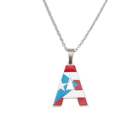 Letter A PR Flag Necklace