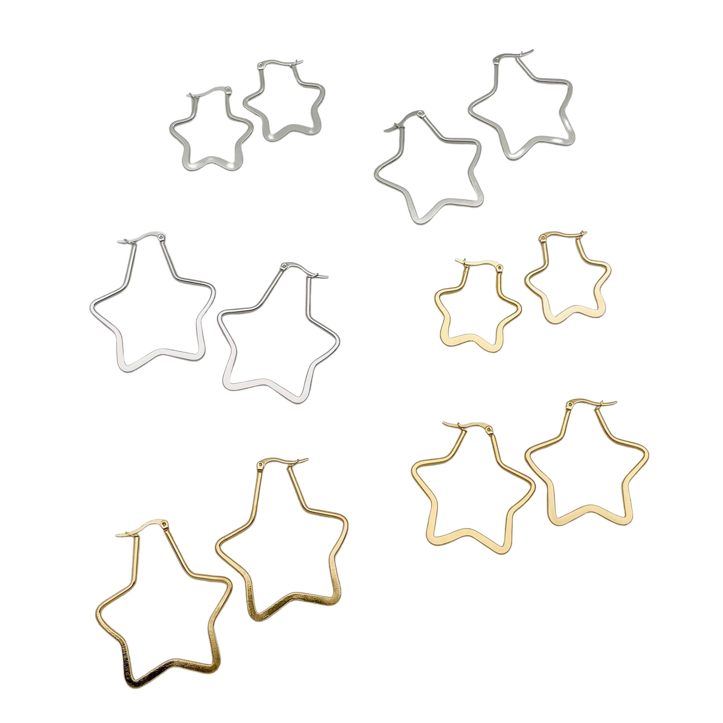 50.0mm Flat Star Hoops