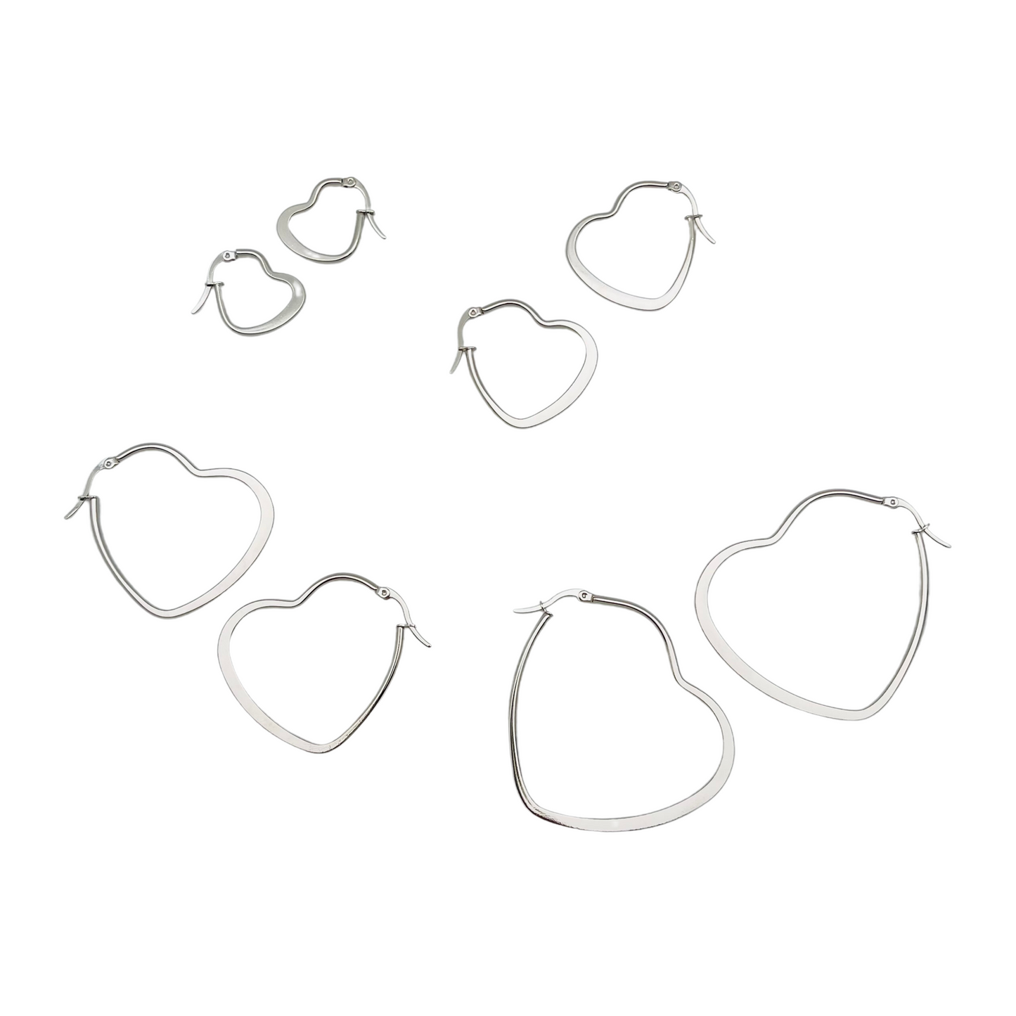 40.0mm Flat Heart Hoops