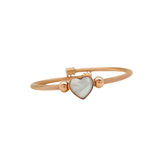 Nacar Heart Bangle