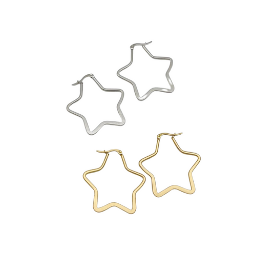 40.0mm Flat Star Hoops