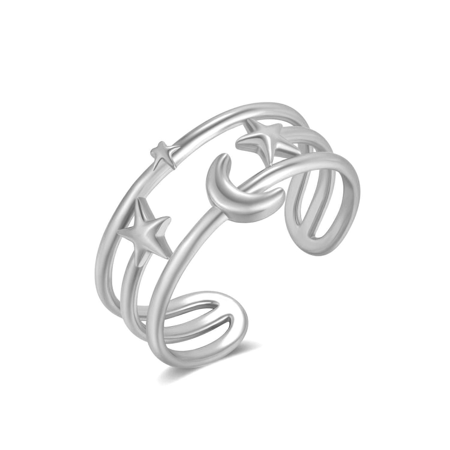 Moon & Stars Ring