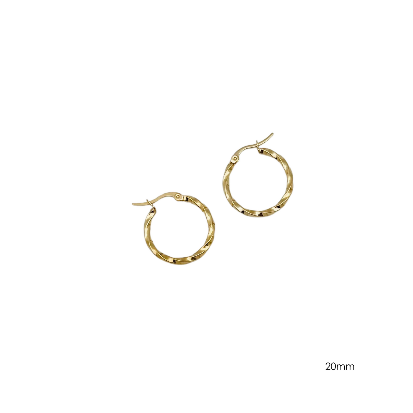 20.0mm Braided Round Hoops