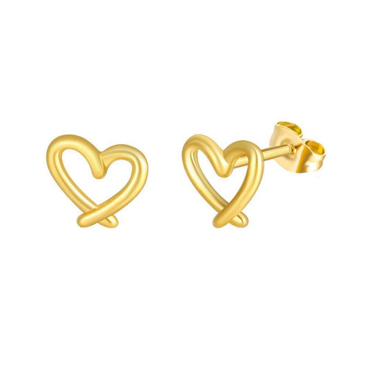 Open Heart Earrings