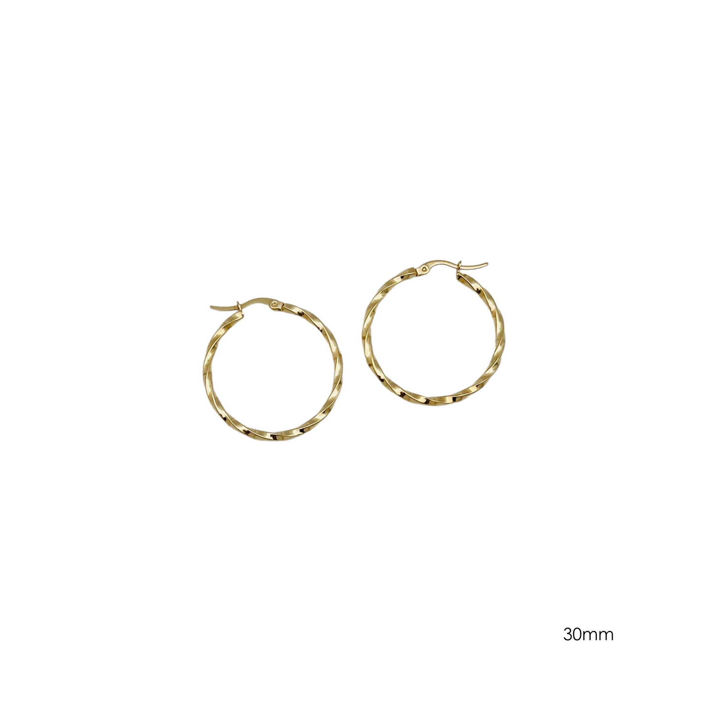 30.0mm Braided Round Hoops