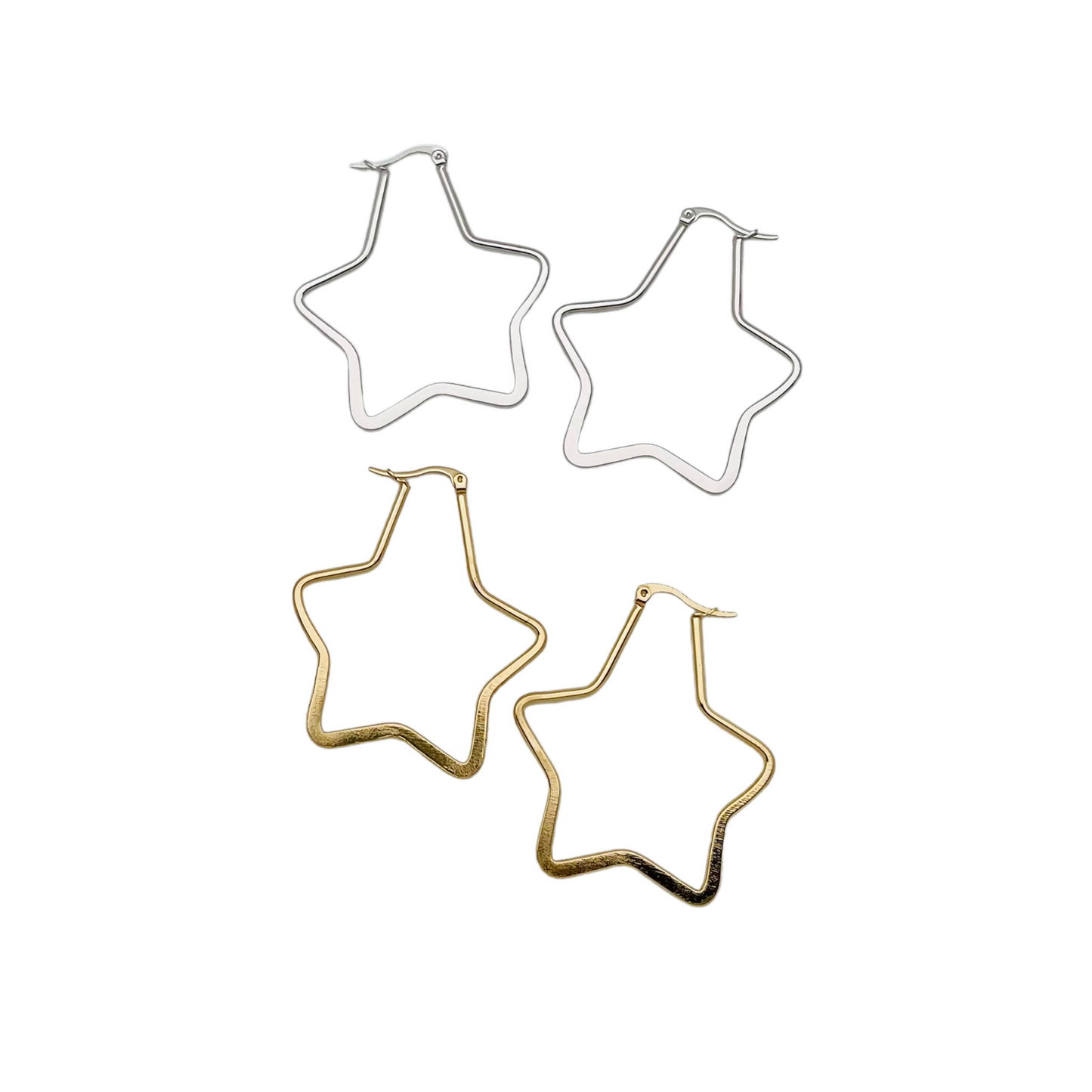 50.0mm Flat Star Hoops