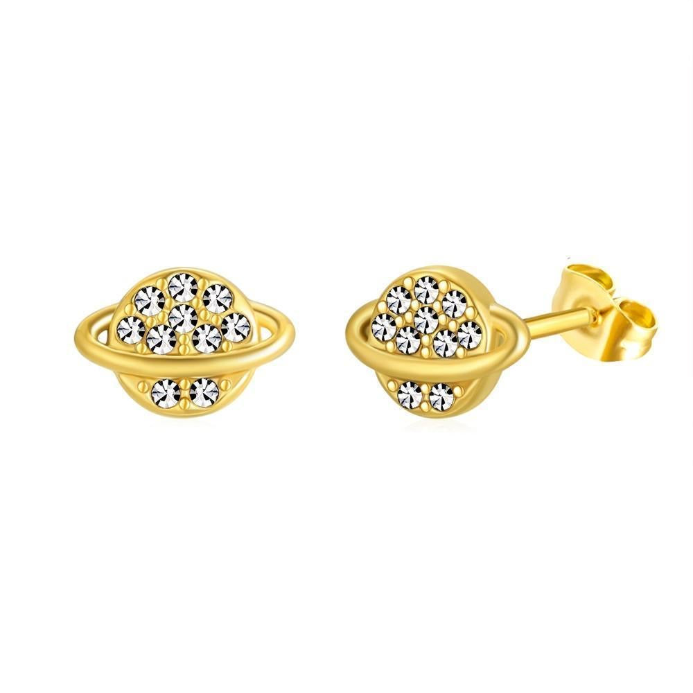 Saturn CZ Earrings