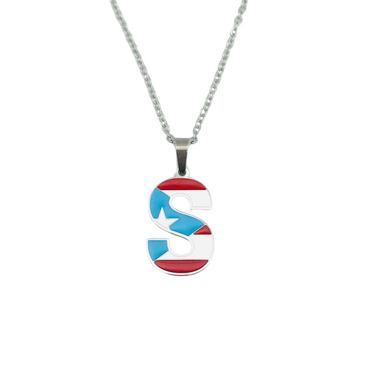 Letter S PR Flag Necklace