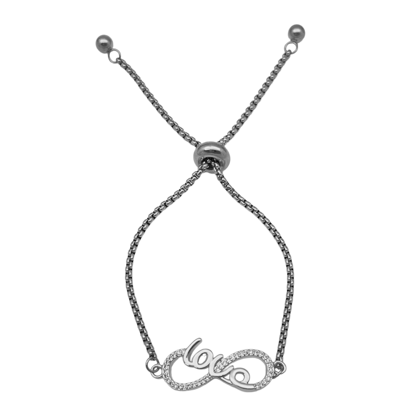 Love CZ Infinity Bracelet