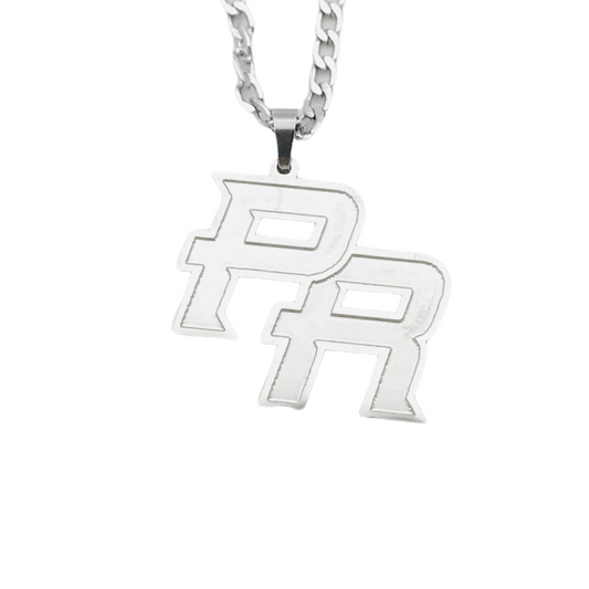 Silver "PR" Initials