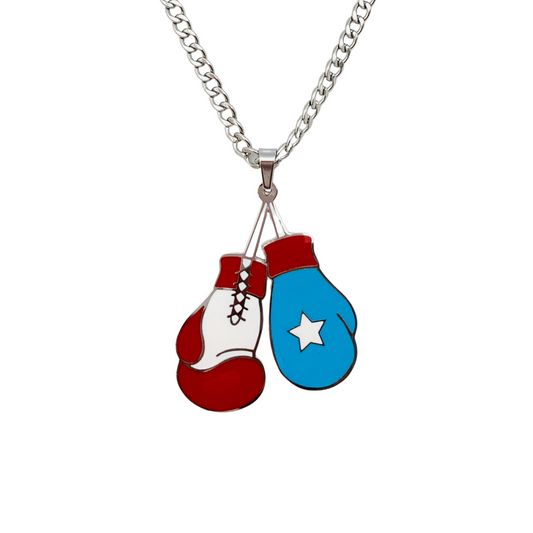 Multi PR Boxing Gloves Necklace