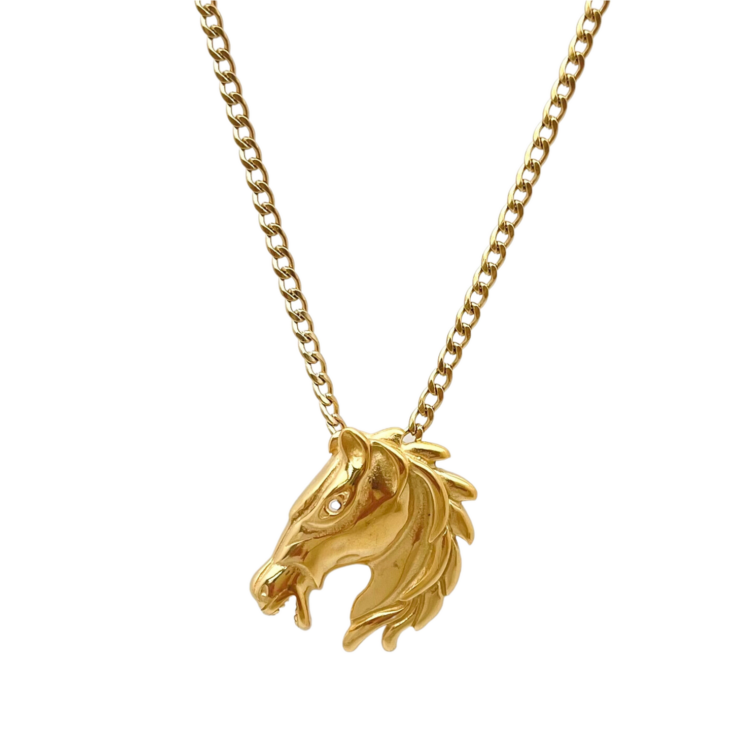 Horse Face Necklace