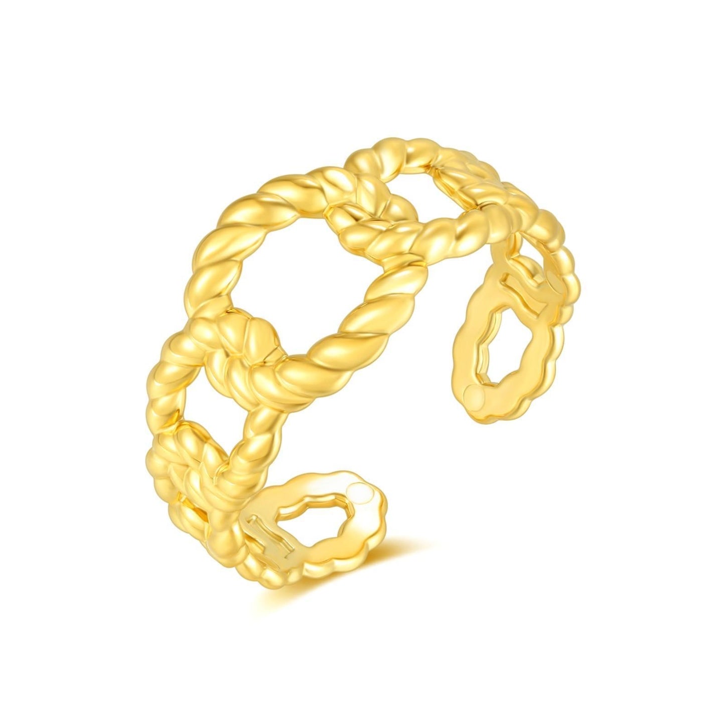Braided Cuban Link Ring