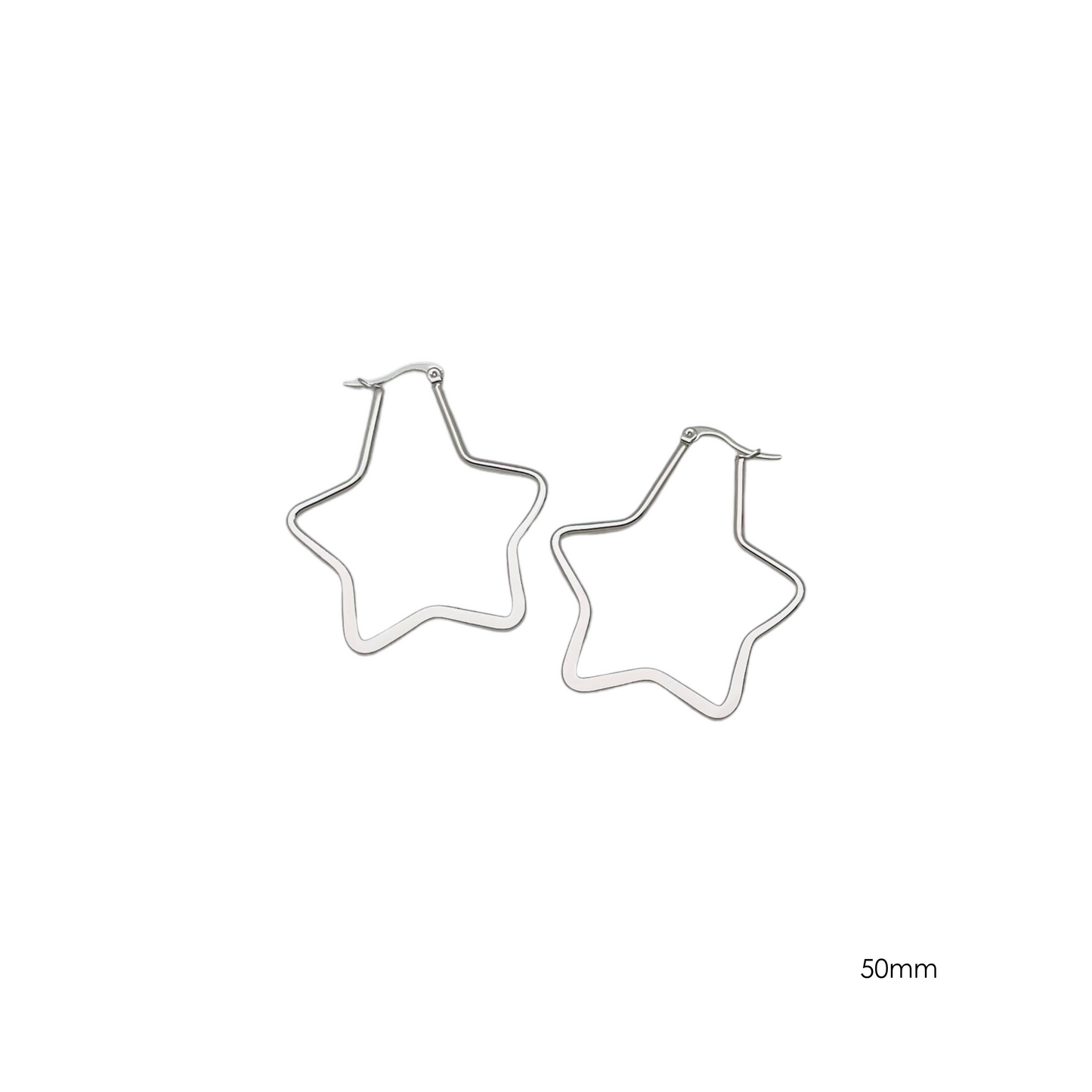 50.0mm Flat Star Hoops