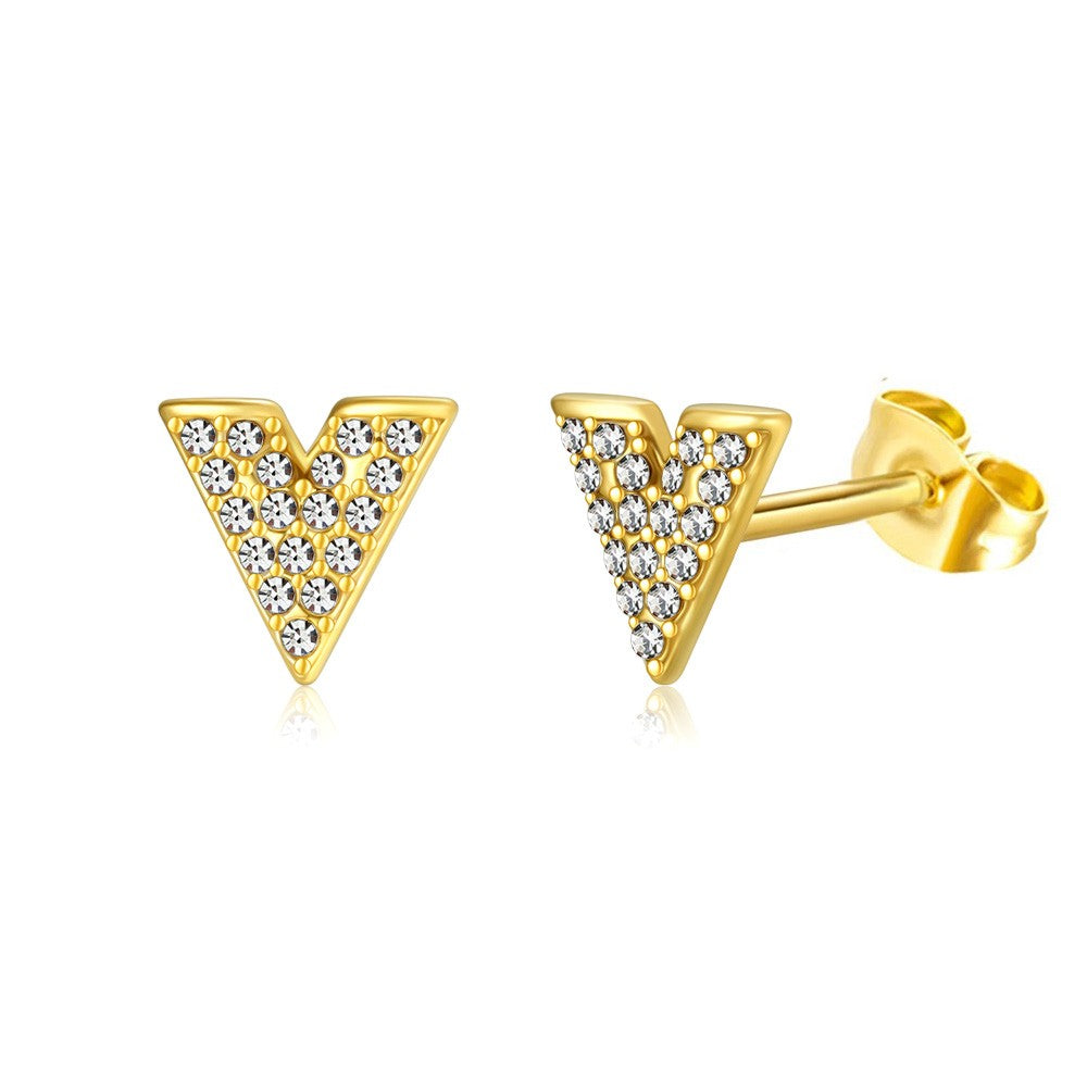 "V" Earrings