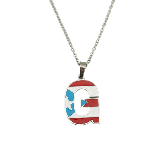 Letter G PR Flag Necklace