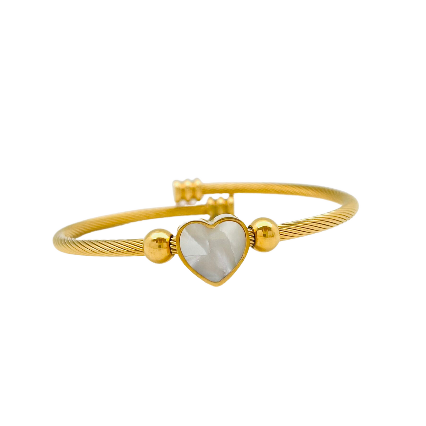 Nacar Heart Bangle