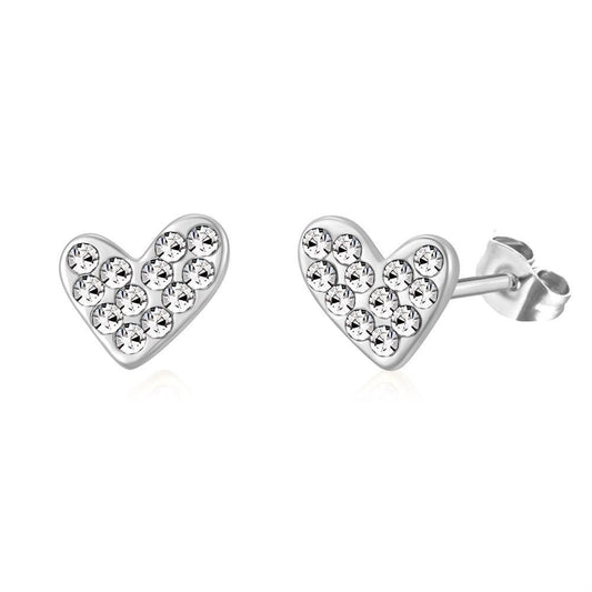 Heart CZ Earrings