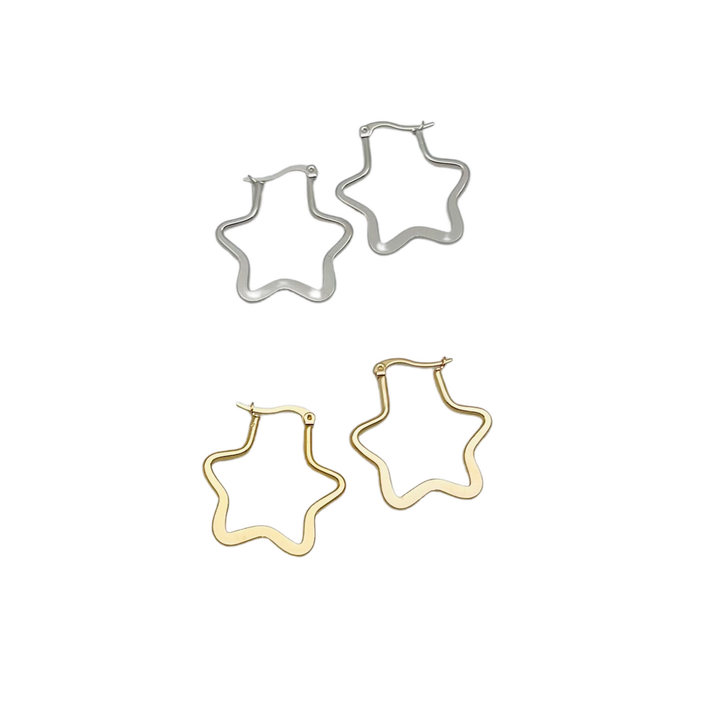 30.0mm Flat Star Hoops