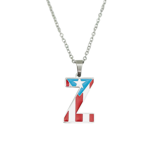 Letter Z PR Flag Necklace